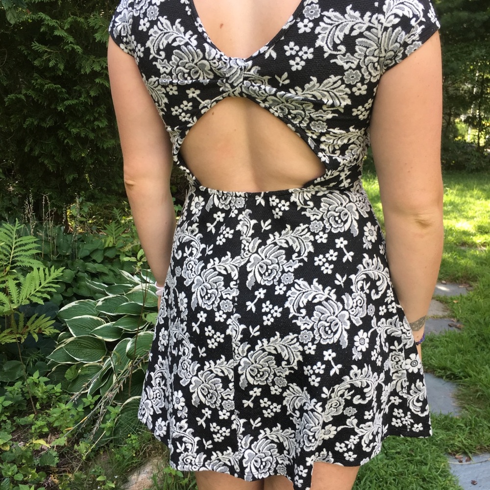 Fun black and white dress